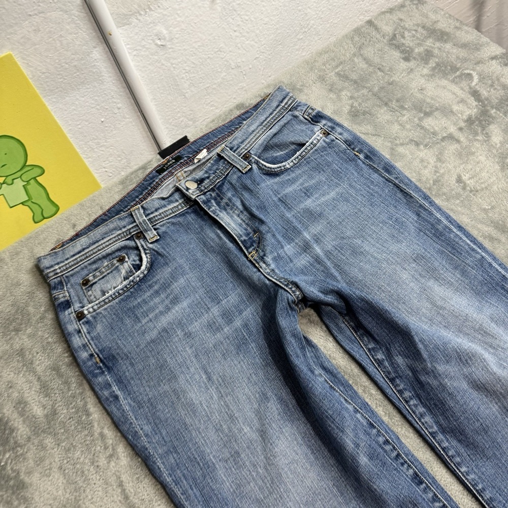Vintage J.Crew Jeans Womens 10 Blue Mid Rise Bootcut Stretch Denim Casual Y2K - Picture 3 of 11